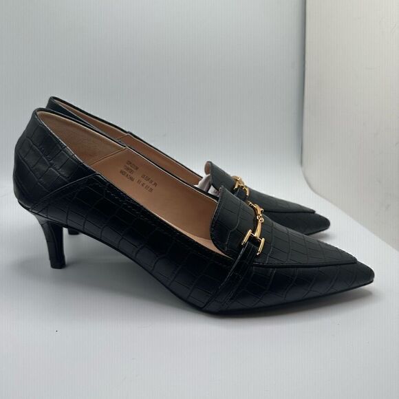 DREAM PAIRS Women's Closed Toe High Heels Dress Pointed Toe Pump 8.5 BLACK - Picture 1 of 7